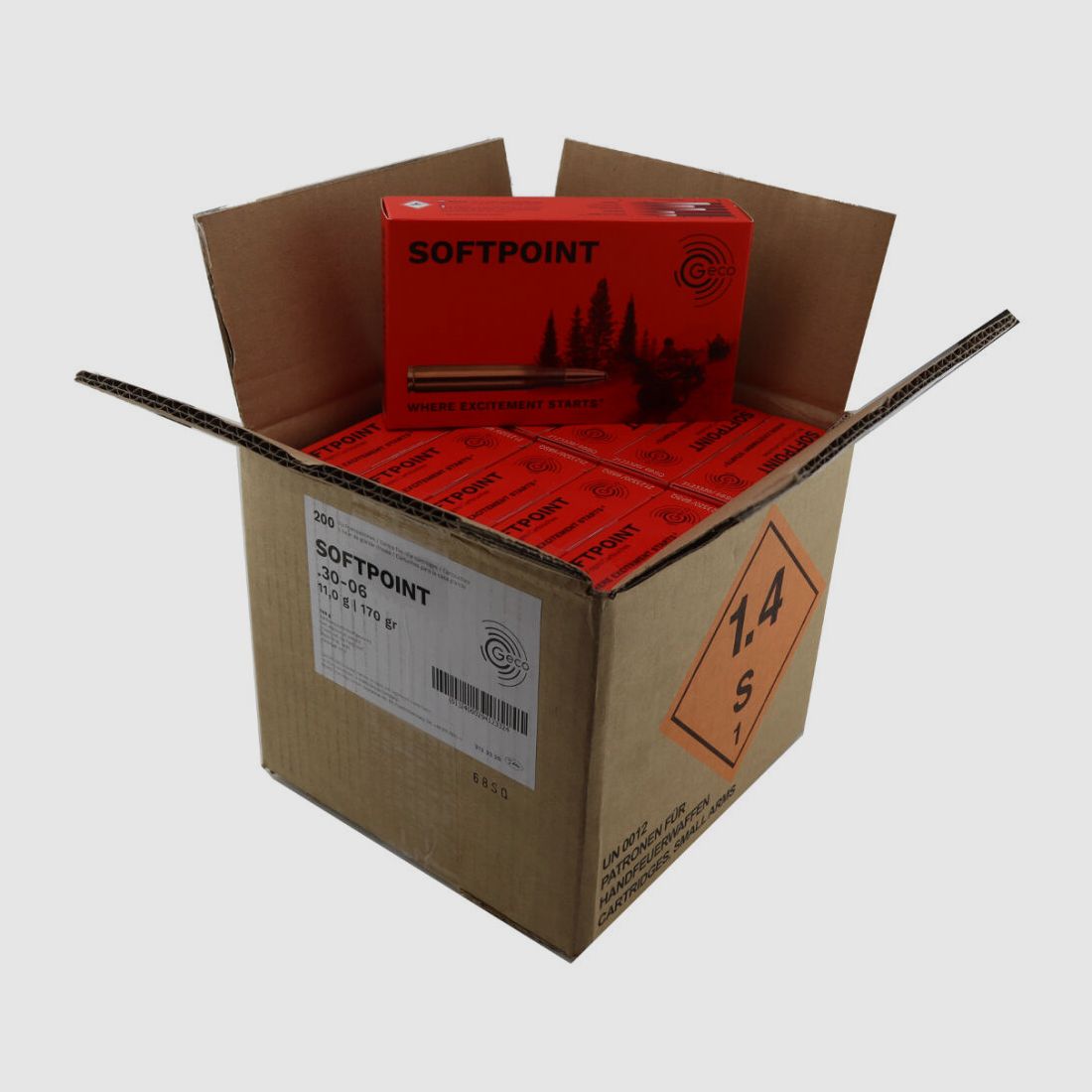 Geco	 20 Schuss Softpoint (TM / SP) Jagdmunition