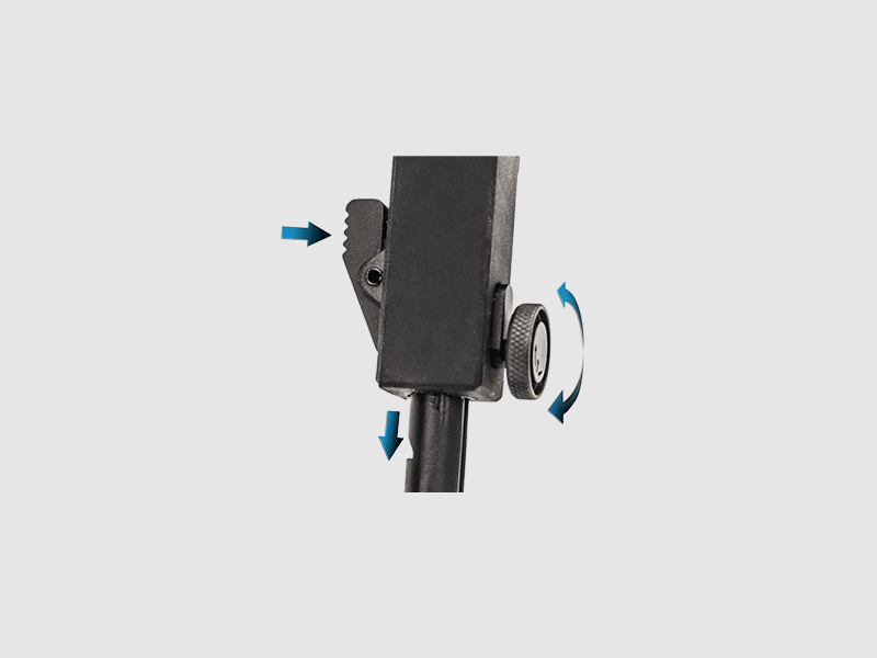 UTG Rubber Full Metal Armored QD Zweibein, Bild 3 von 7