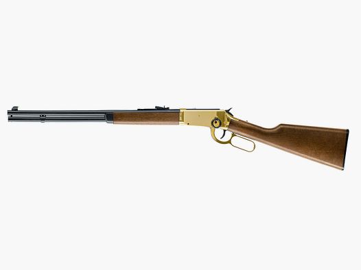 CO2 Unterhebel Repetier Gewehr Umarex Legends Cowboy Rifle, Lever Action, gold, Kaliber 4,5 mm BB (P18)