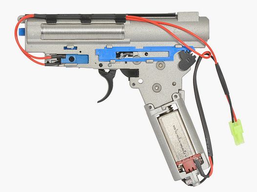 Cyma V3 - Komplettgearbox für AK mit Neodymmagnet-Motor, Federschnellwechselsystem, mit Selectorplate für max. 0,5J AEG