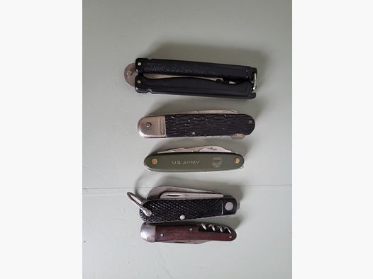 2 WK militaire - couteau de poche de soldat - Allemagne - Angleterre - États-Unis - années 1940