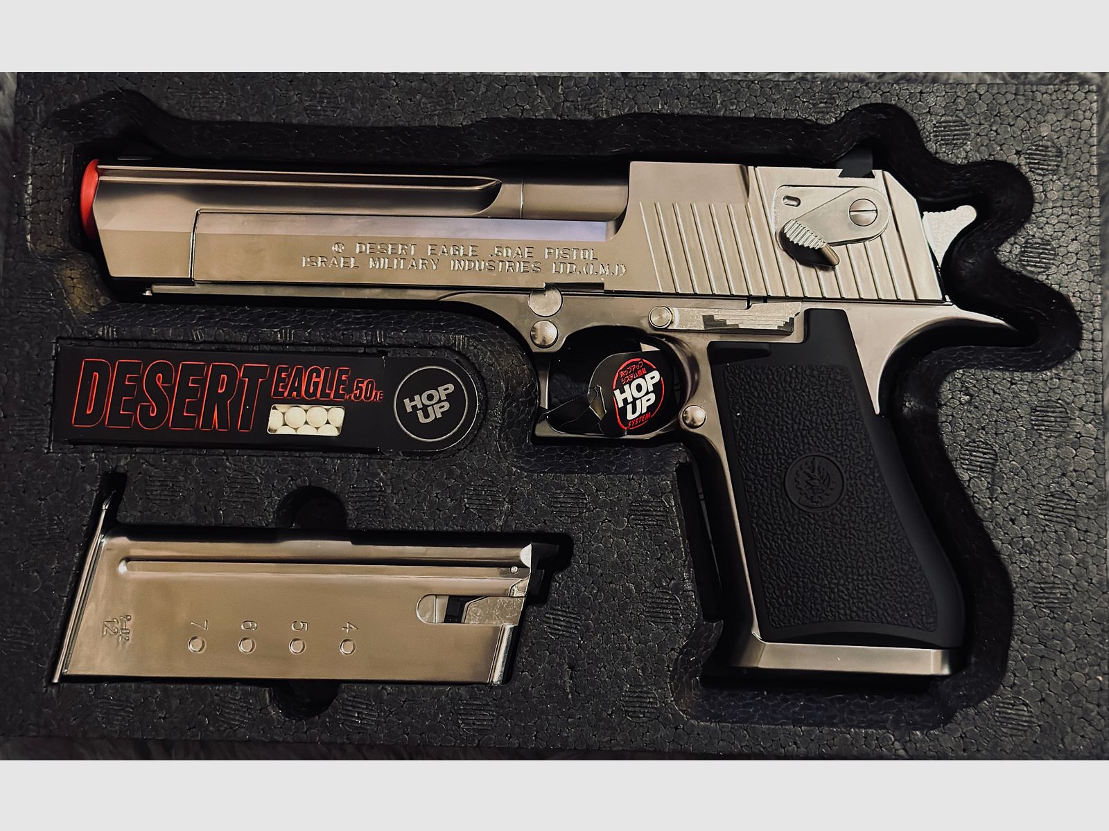 Tokyo Marui Desert Eagle .50AE GBB 6mm BB Chrome Stainless Version