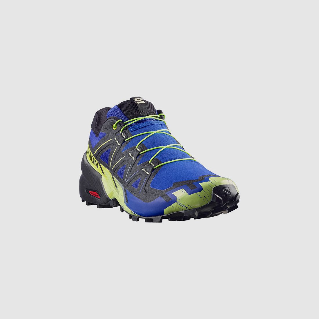 SALOMON – MEN – SPEEDCROSS 6 Bluing / Black / Acid Lime, image 5 of 7
