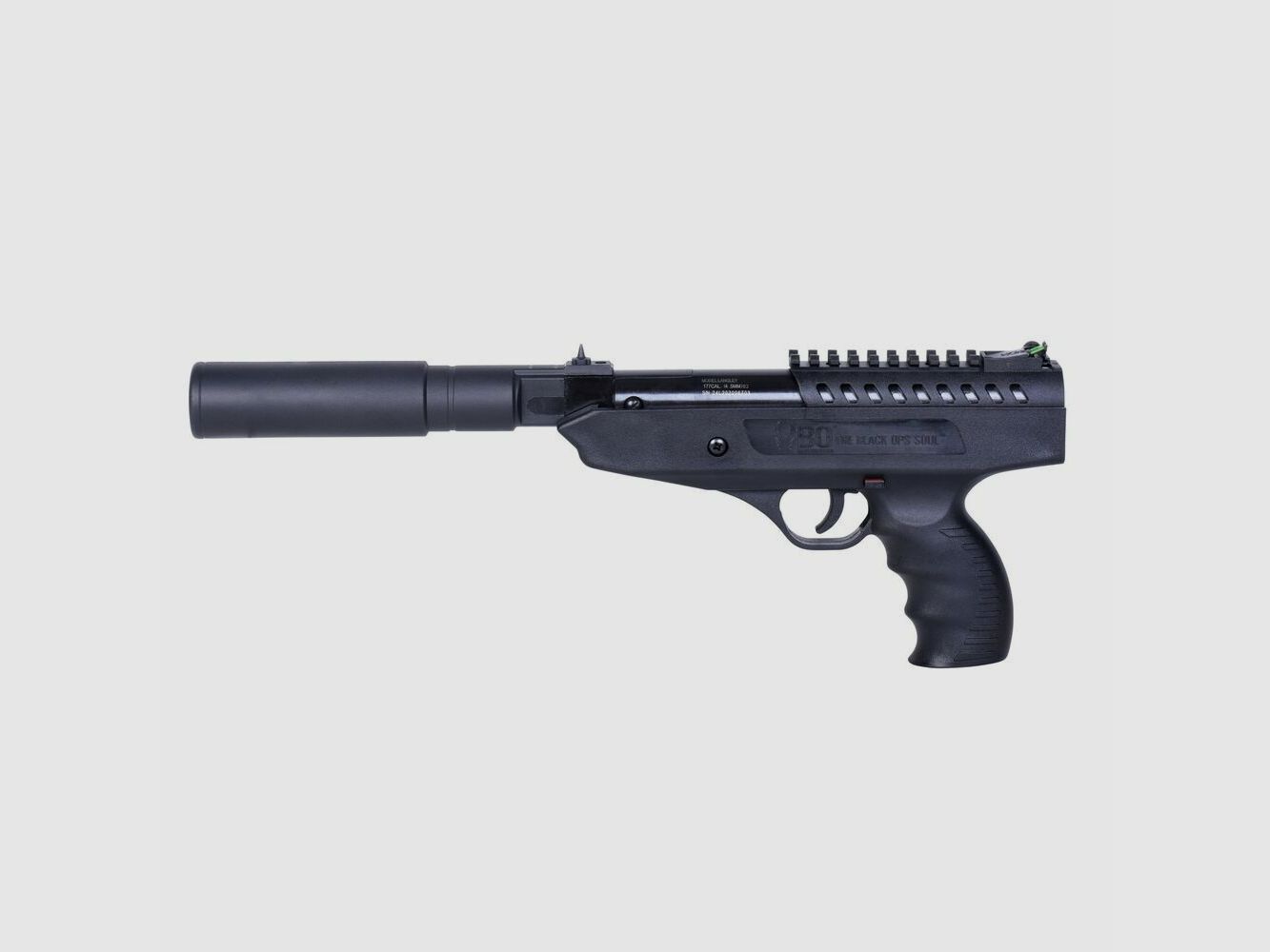 BO Langley Silencer Negro 4,5mm - Pistola de Aire Comprimido de Resorte de Quiebre, imagen 3 de 3