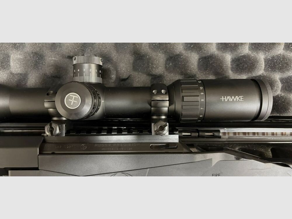 Ruger Precision Rimfire, cal. 22lr, schwarz mit Hawke Vantage 30 WA SF IR 4-16x50 #14295 und Timney Matchabzug