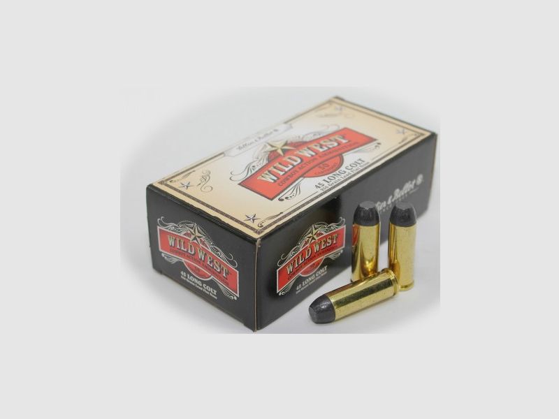 Sellier & Bellot , Wild West , 45 Colt 250 grain Lead Flat Nose , 5.3mm Boxer , 50 Cartridges, Bild 1 von 2