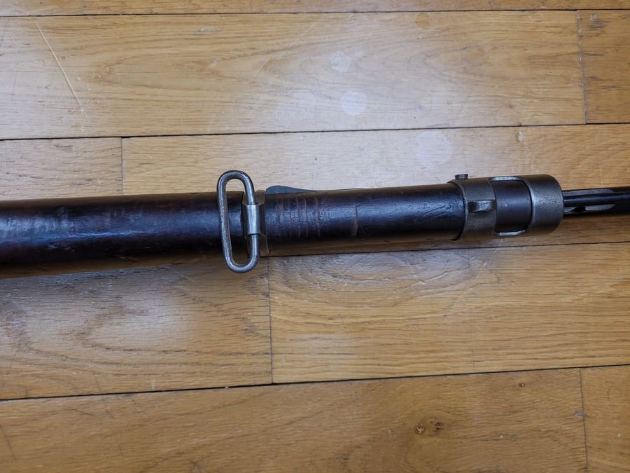 Seltenes Mauser-Gewehr Brasilien – Modell Mq.30M954 – neu kalibriert auf 300 Win Mag – Holz und Beschläge in gutem Zustand – sehr guter Lauf – Markierungen in einwandfreiem Zustand – BE+, Bild 18 von 25
