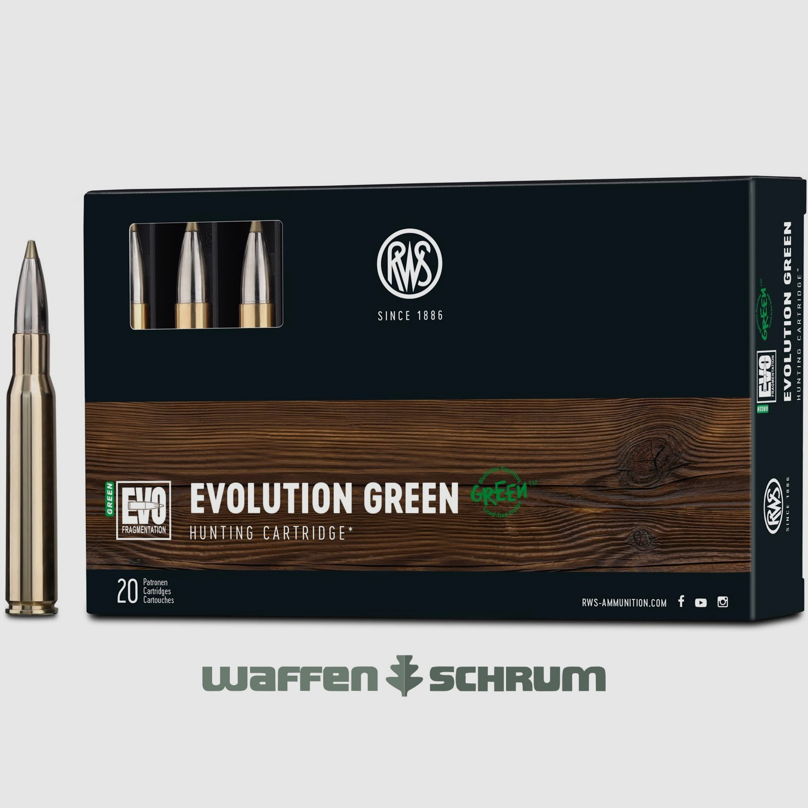 RWS .30-06Spring Evo Green 9,0g - 139gr
