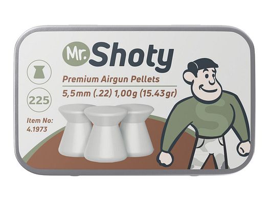 Umarex Mr. Shoty Flachkopf Diabolos glatt 5,5 mm 1,00 g 225 Stk