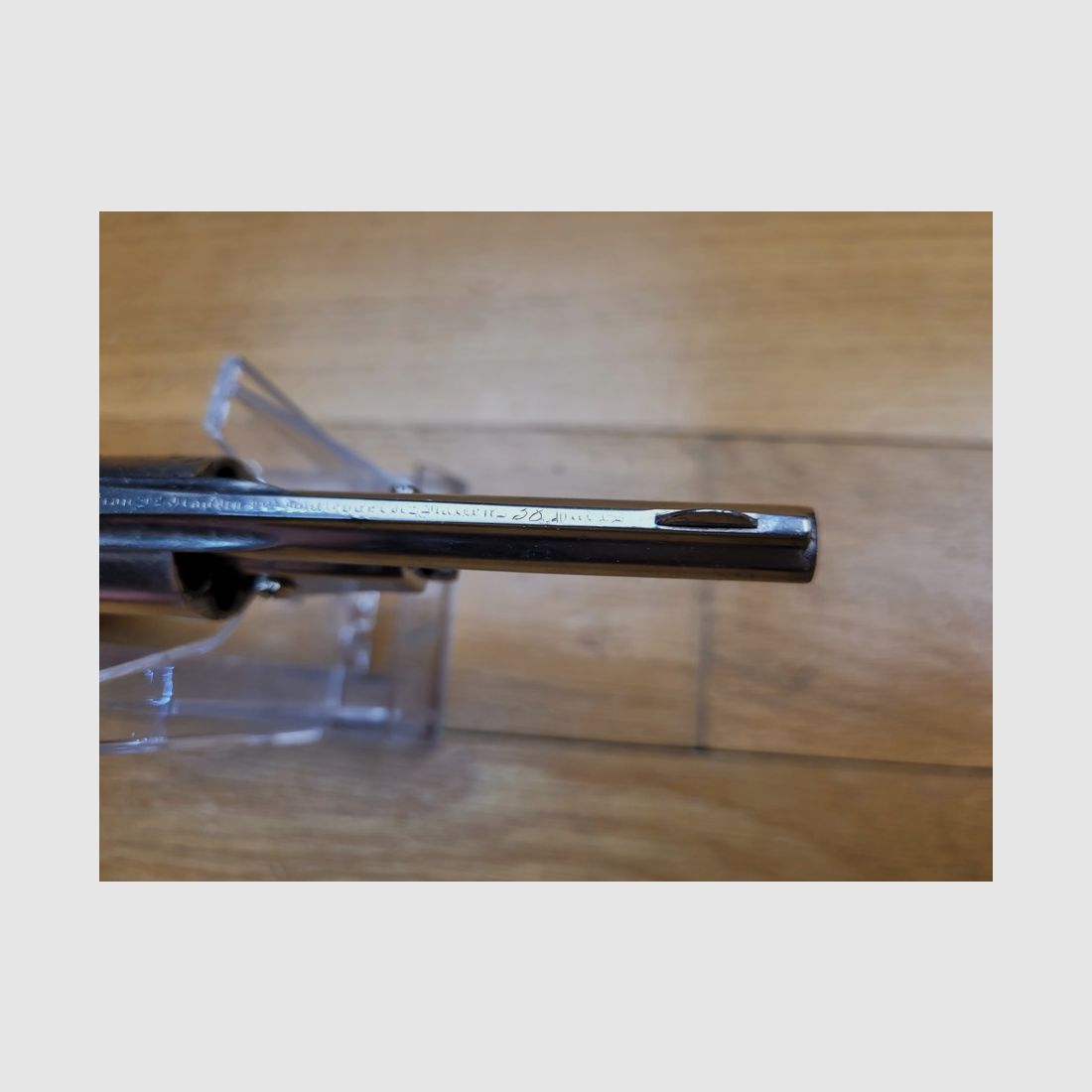 Seltener Revolver Claudin mit System – Kollektive Hülsenentnahme – 6 Schuss – Kaliber .22LR (!) – Einfach- und Doppelaktion – Mit Öffnung nach oben – Sehr seltenes und nicht dokumentiertes Stück in .22LR – TBE, Bild 14 von 23
