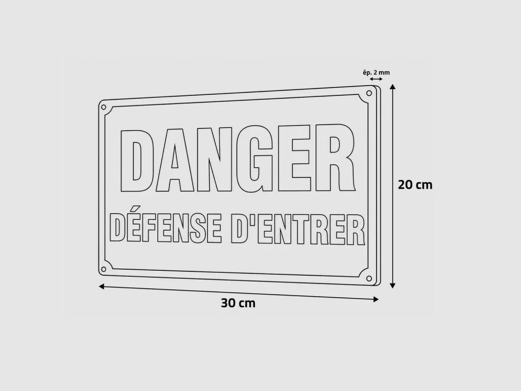 Gevarensignalen, toegang verboden aluminium 30 × 20 cm – set van 5, afbeelding 10 van 11