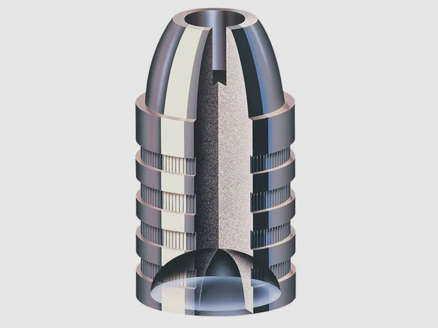 Hornady Sabot .50/.512 mit .45 385GR Hollow Base Vorderladergeschosse 20 Stück, Bild 2 von 3