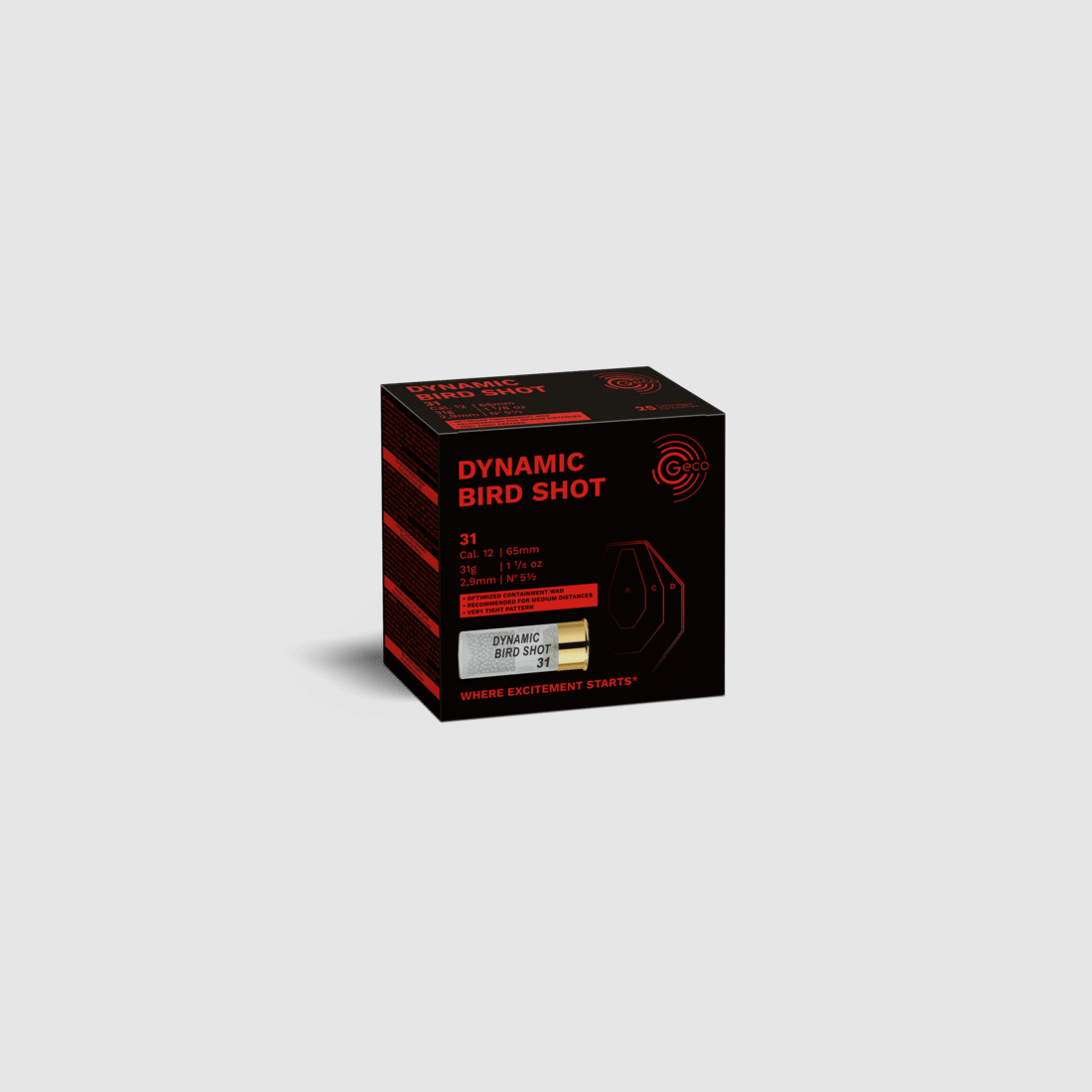 12/65 Geco Dynamic Bird Shot No. 5 / 2.90mm