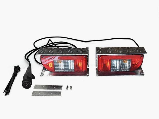 Heck-Pack verlichtingsset (grote lampen) met aluminium beschermkap