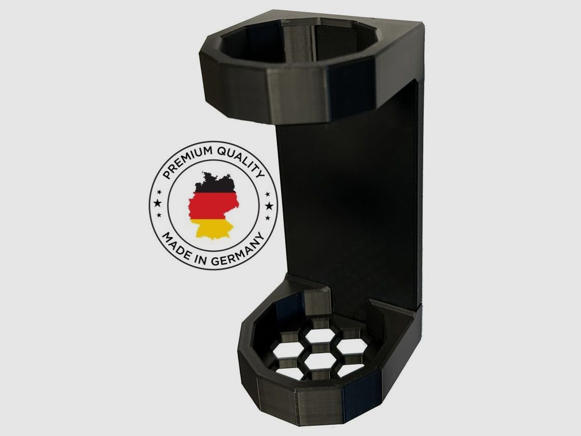 Magnetyczny uchwyt na tłumik do 56mm CZARNY | Uchwyt na tłumik do szafy na broń