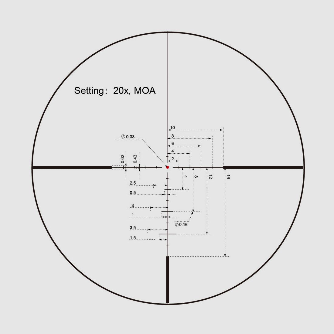 Vector Optics - Zielfernrohr Continental x8 3-24 SFP ED - 56 mm - Schwarz - SCOL-50, Bild 2 von 12