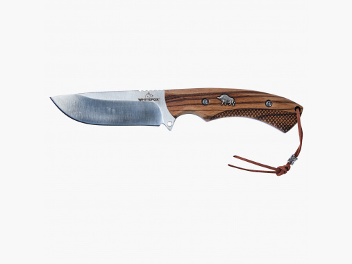 Cuchillo de caza Whitefox motivo jabalí |