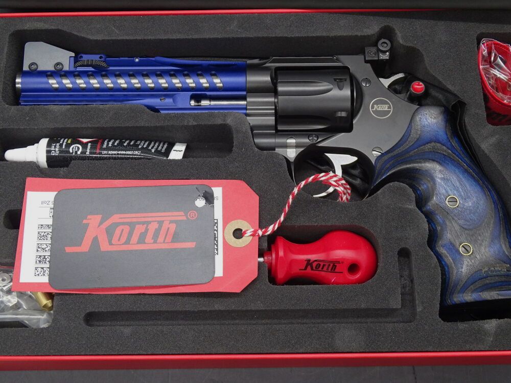 Korth Super Sport GTA BLUE Kaliber .357 Magnum 6" WIR HABEN IMMER KORTH REVOLVER AM LAGER