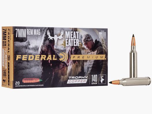 Federal Premium Trophy Copper 7mm Rem. Mag. 140GR 20 cartuchos