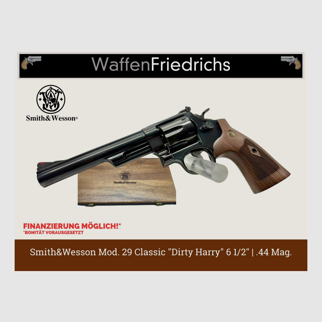 Smith & Wesson | S&W Mod. 29, 6 1/2" | Classics Series / brüniert | "DirtyHarry" - Waffen Friedrichs