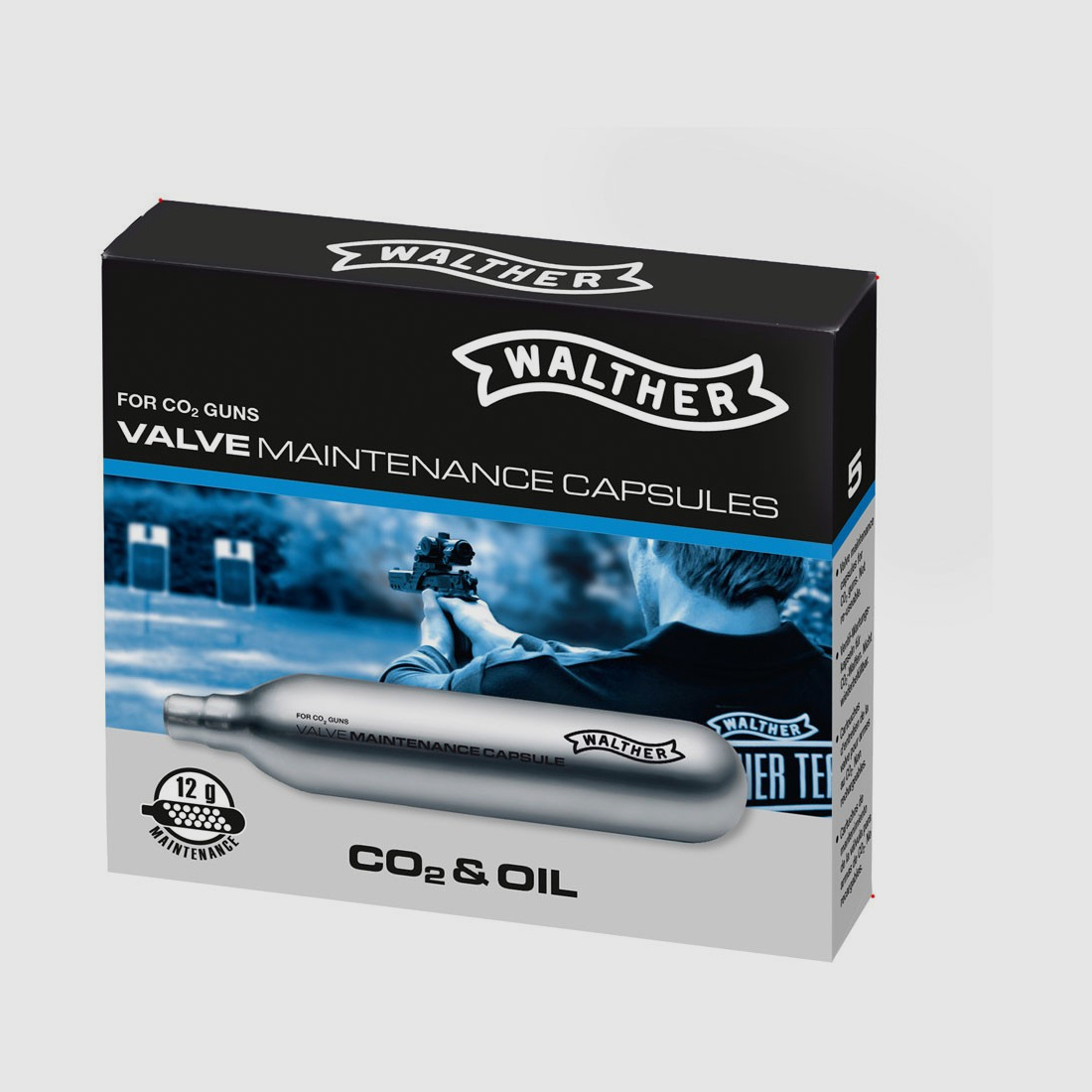 Walther CO2 Ventil-Wartungskapseln Inhalt: 5 x 12 g