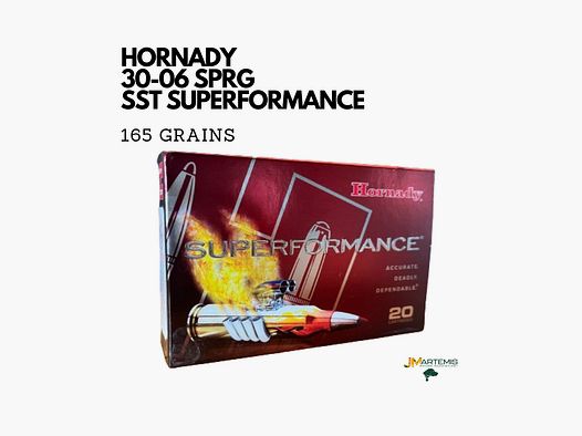Cartucho HORNADY SST 30-06 SPRG SUPERFORMANCE 165GR