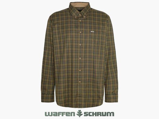Barbour Hemd Sporting Tattersall Mid olive