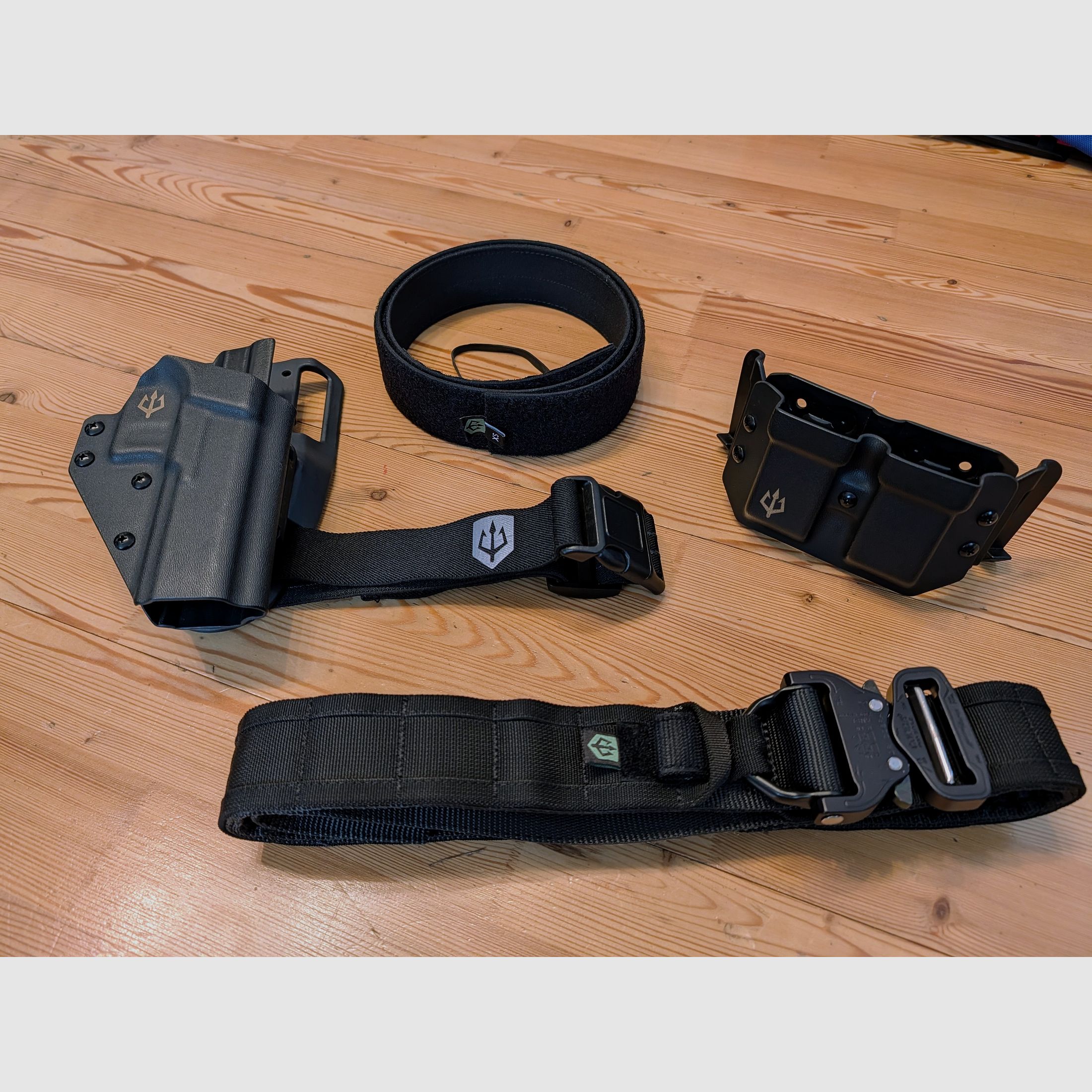 Black Trident Holster Mag Carrier Belt