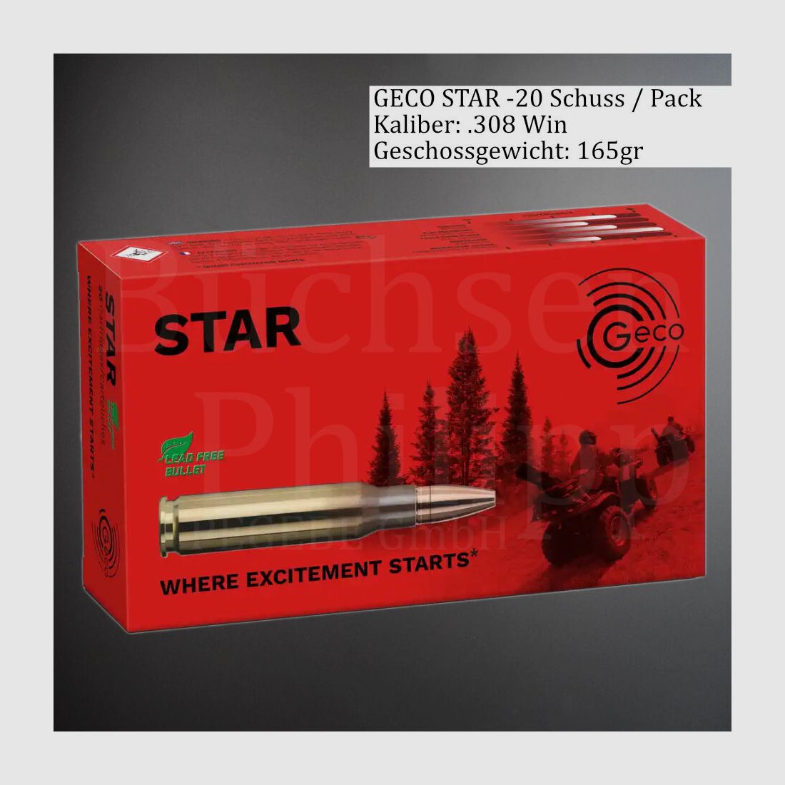 GECO .308 Win 165gr STAR