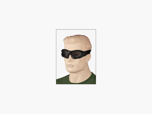 Schwarze Gitterbrille. Verstellbar