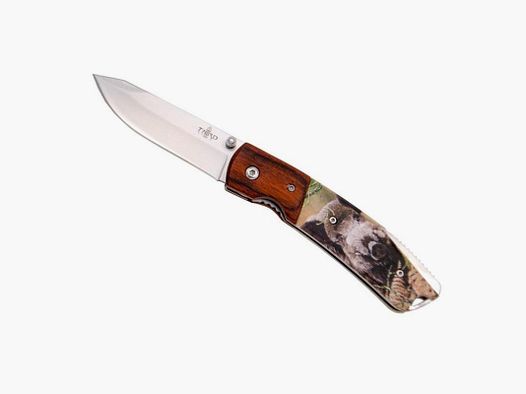 COUTEAU THIRD BOIS ROUGE MOTIF SANGLIER