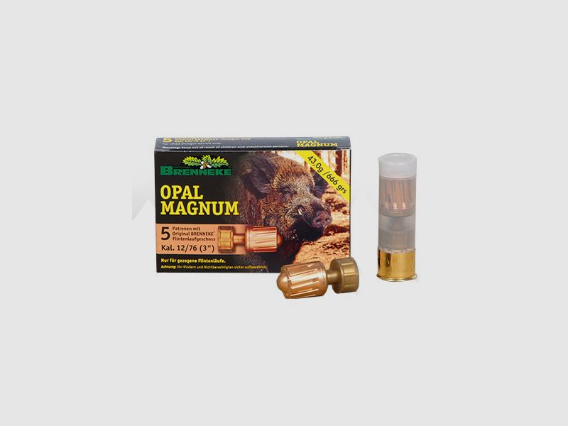 Brenneke Opal Magnum .12/76 43g 5 Patronen
