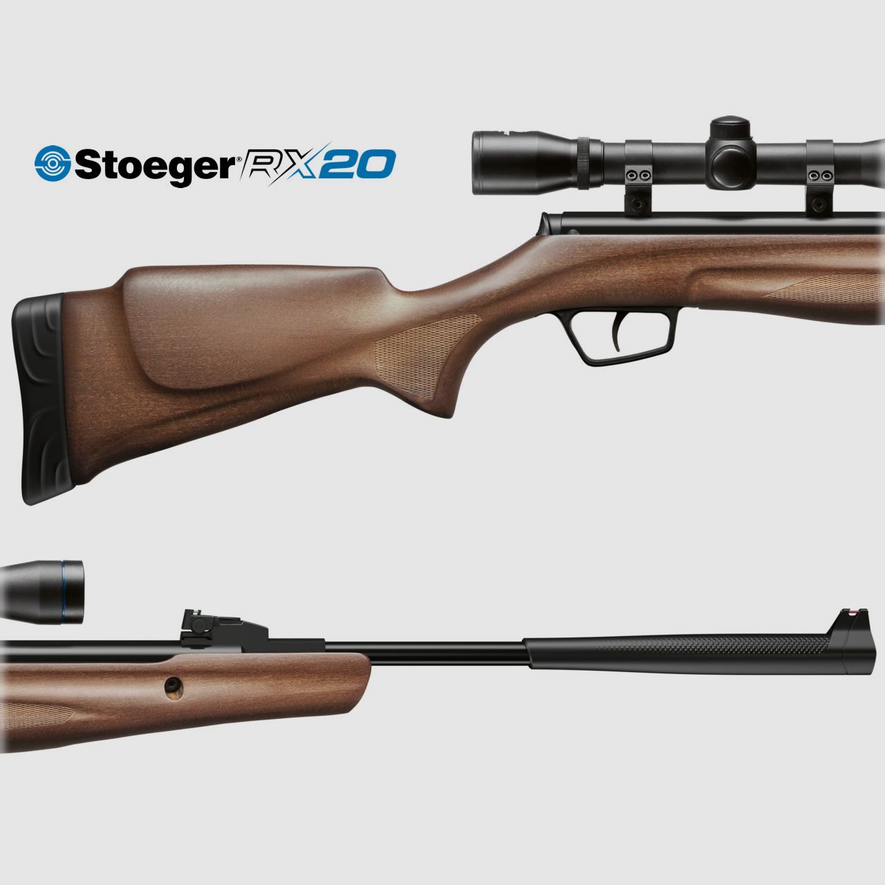 Luftgewehr Stoeger RX20 Dynamic Combo Zielfernrohr 4x32 Holzschaft Kaliber 5,5 mm (P18)