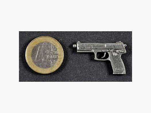 H&K SOCOM Pistole als Metall-Anstecker