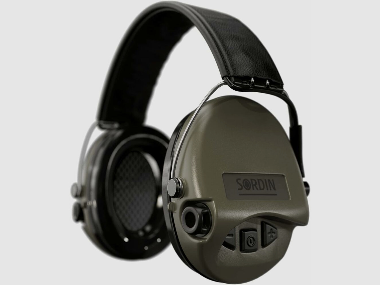 MSA Sordin hearing protection Supreme Pro green/headband black leather