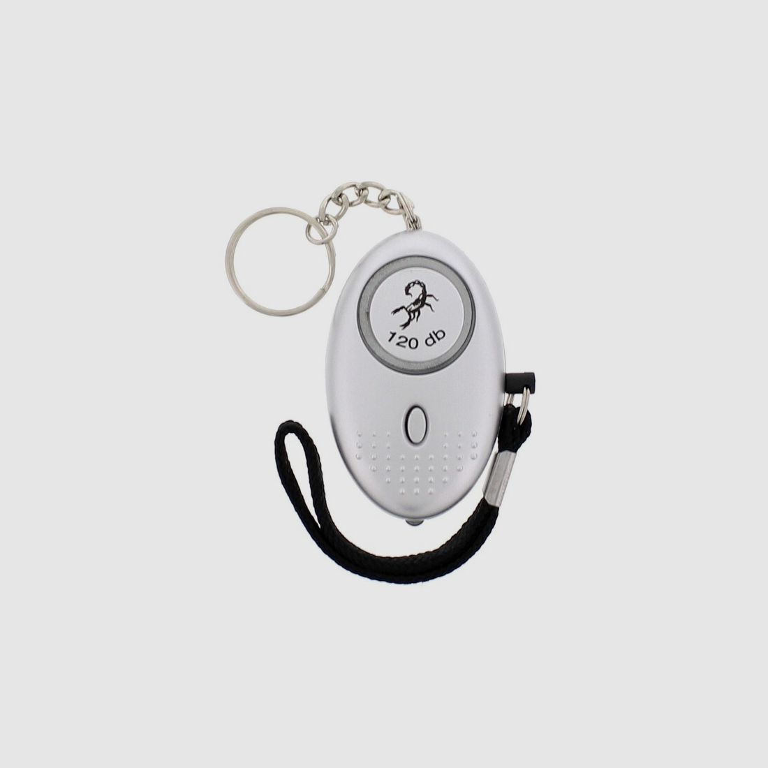 Scorpion Personalalarm 120 db Silber mit LED Lampe + Batterie