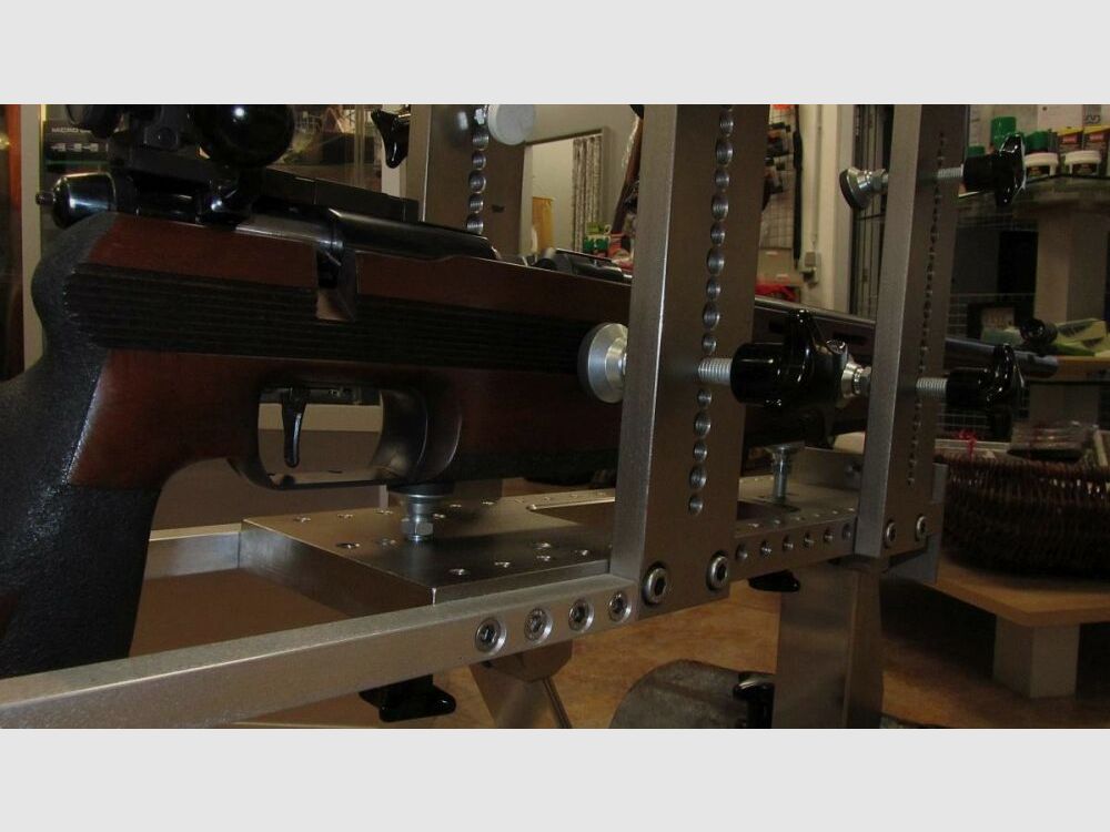 Briol supporto da tiro in acciaio inossidabile per test di munizioni, determinazione del gruppo, .22 LR