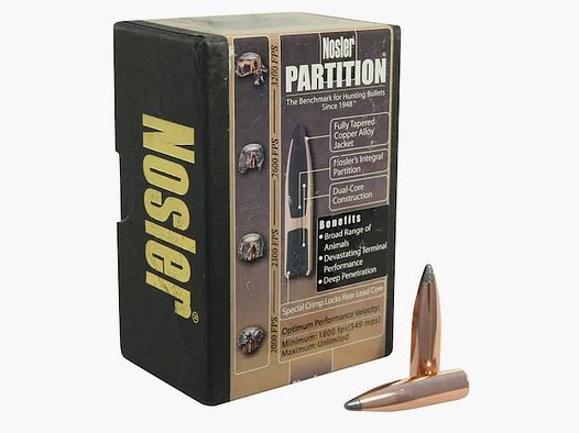 Nosler Bullet Partition .30/.308 200GR Spitzer 50 pieces