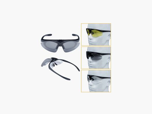 JS TACTICAL ROYAL SPORTBRILLE 3 GLÄSER