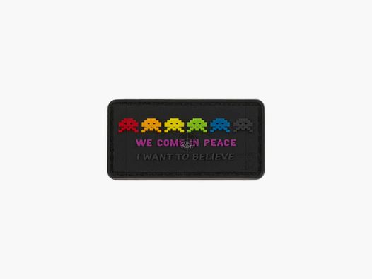 JTG Alien Invasion Rubber Patch-Multicolor