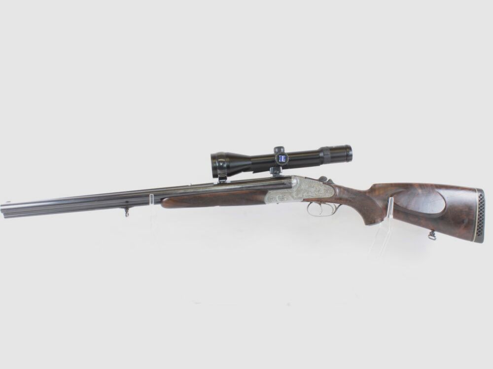 Heym Mod. 37B Deluxe - 7x65R; 12/70 mit Einstecklauf - selten!!!