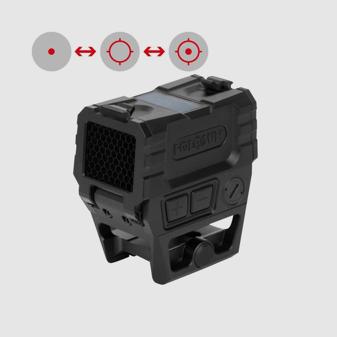 Holosun Reflex Sight AEMS-PRO-X2-RD with Red Reticle: 2MOA Dot & 65MOA Circledot, image 1 of 9