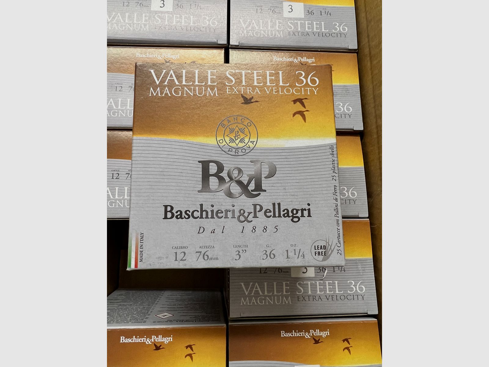 Baschieri & Pellagri Baschieri & Pellagri 12/76 Valle Steel *Bleifrei* Magnum Steel HV 3,3mm 36g, Bild 2 von 3