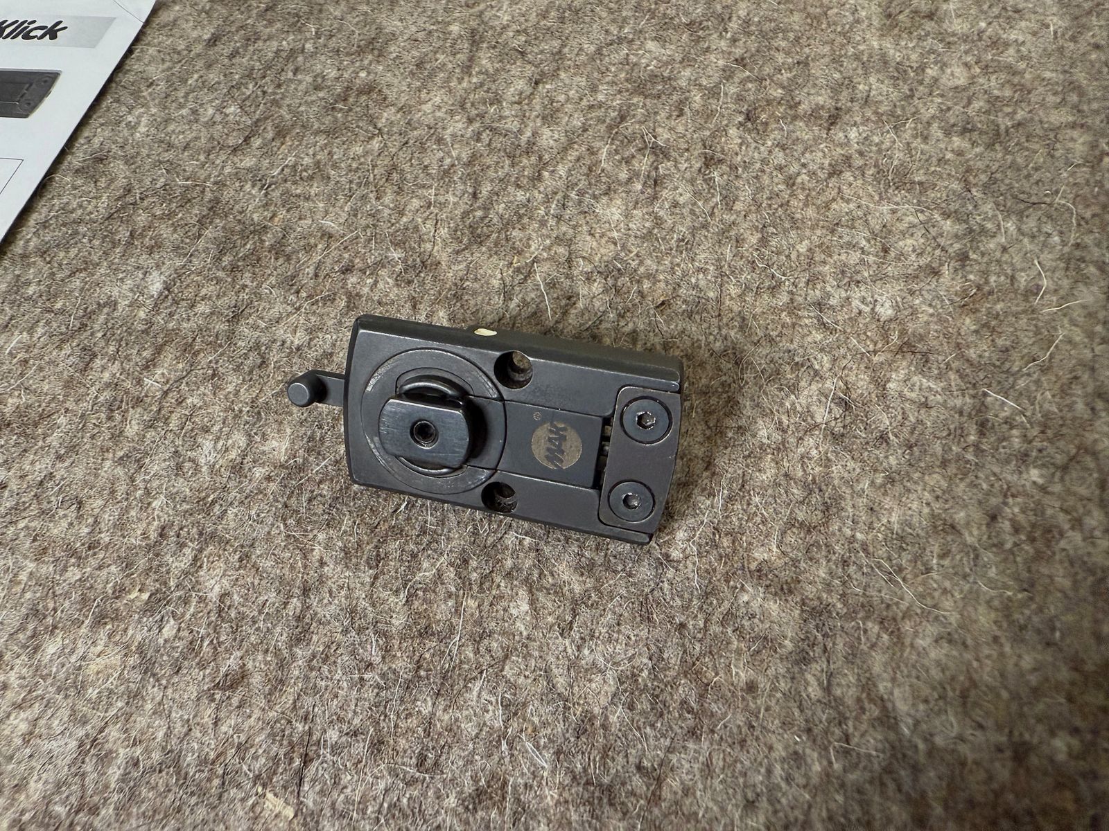 MAKlick Schwenkmontage für Vorderplatten