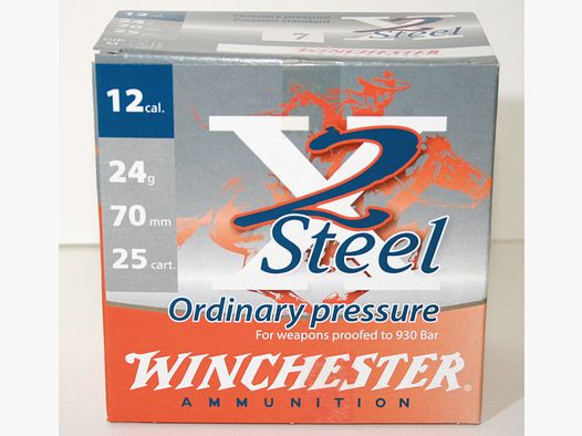 250 x WINCHESTER X2 STEEL PD | Stahlschrotpatronen Sport/Jagd-Trapschießen | 12/70 2,5mm 24g No. 7