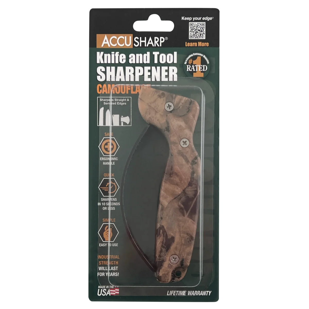 Ensemble d’aiguiseurs de couteaux AccuSharp 005C Camo (12 pièces), image 2 sur 2