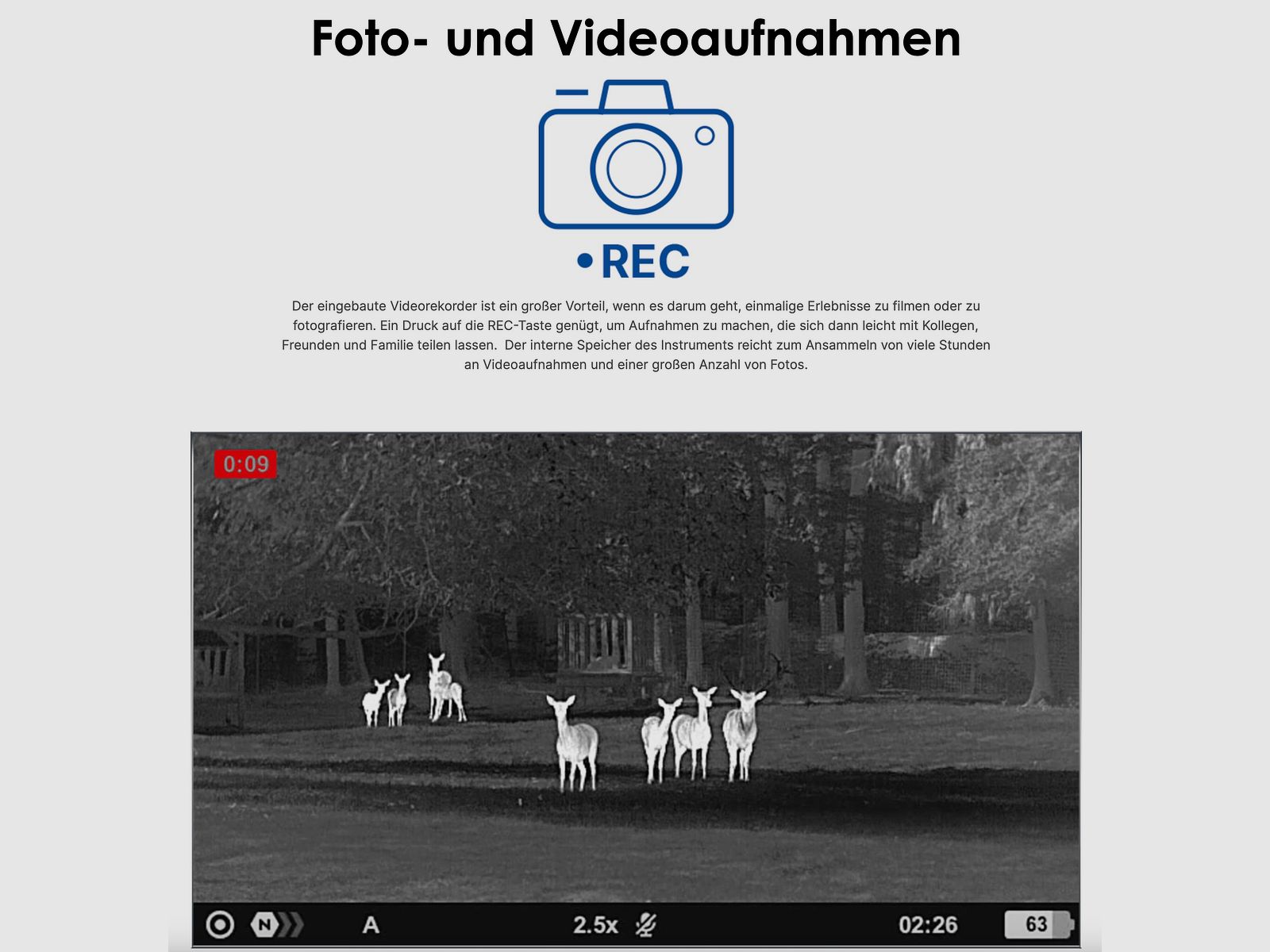 PULSAR 77508 warmtebeeldcamera Axion XG30 Compact tot 1300m Wifi Foto Video