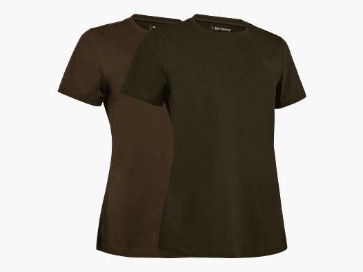 Deerhunter Lady 2-pack T-shirt Feuille tombante / Timber 40
