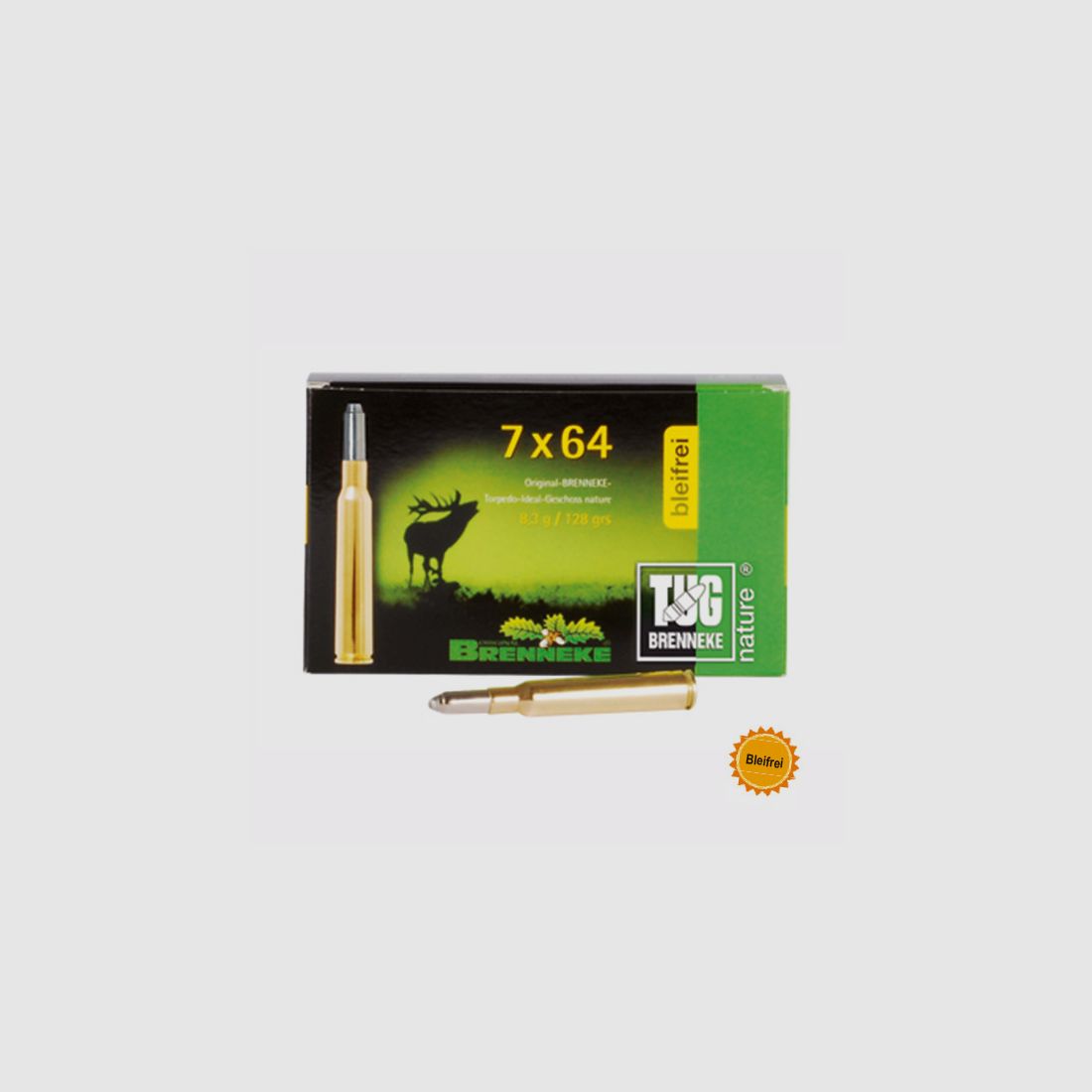 Brenneke 7x64 128GR TUG nature+ 20 patronen