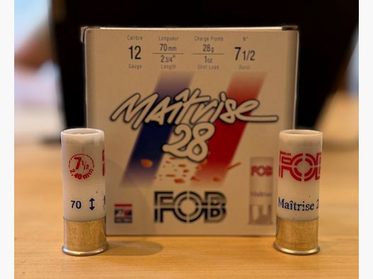 FOB Maitrise 28 - 12/70 - 28g - Nr. 7,5 (2,4 mm) - Plomb